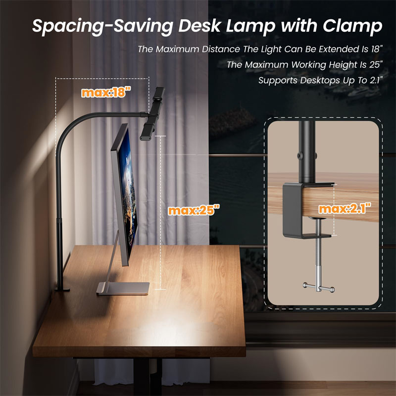 LED Desk Lamp Eye-Caring Desk  – обзор и цена Book Light Flexible